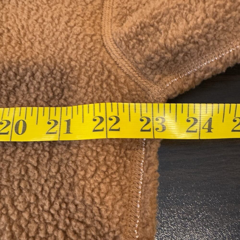 Patagonia Sweatshirt Womens Small Shearling Crewneck Pullover Beer Bottle Brown - Picture 7 of 8